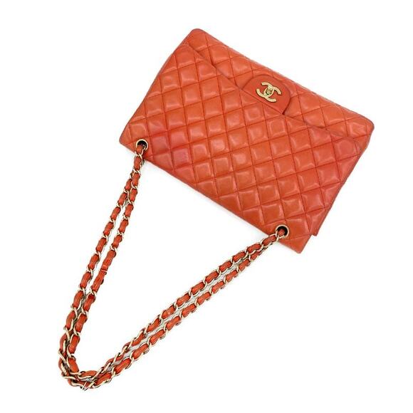 CHANEL Orange One Flap Classic A-A6211 - Picture 6 of 12